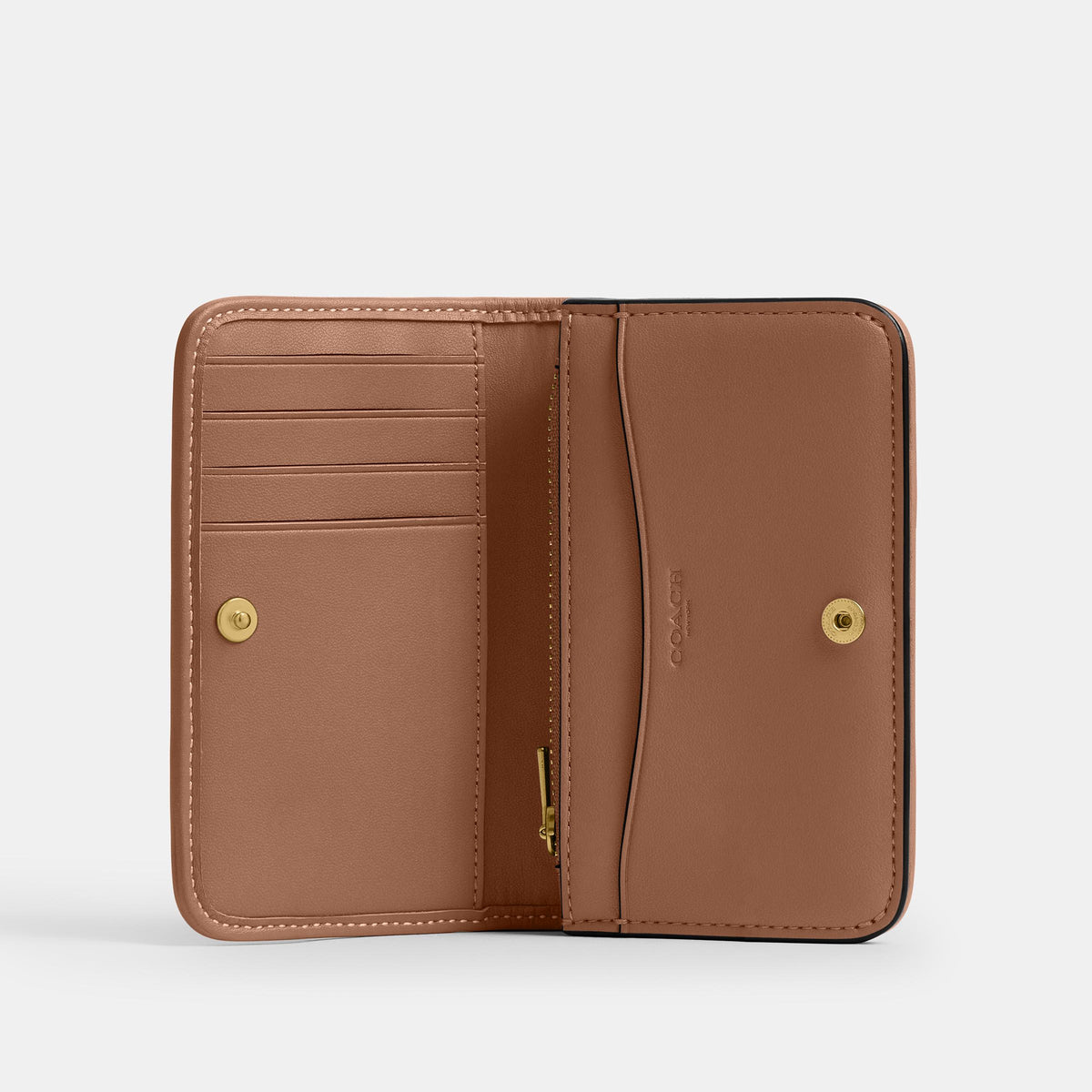 CCD16-Essential Slim Card Case in Crystal Signature Jacquard-B4/Mushroom
