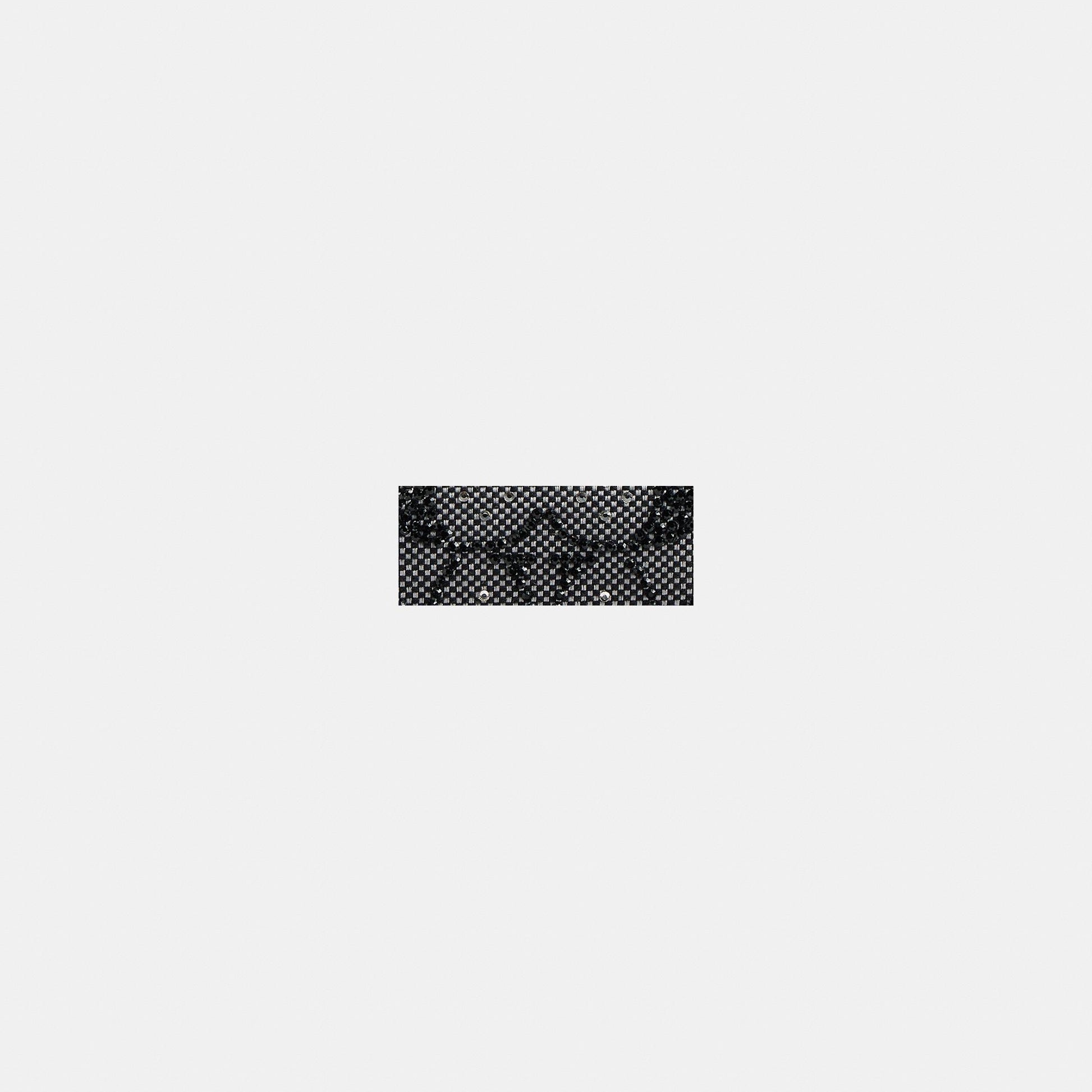 CCD16-Essential Slim Card Case in Crystal Signature Jacquard-Lh/Black