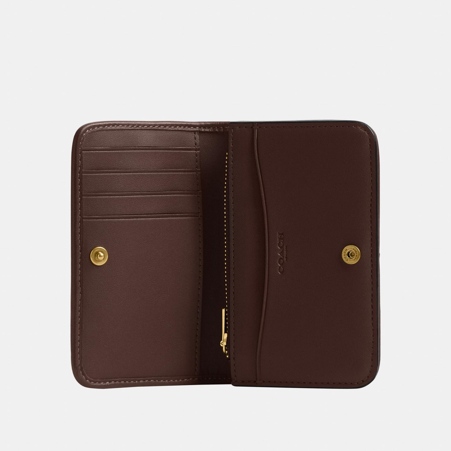 CCD18-Essential Slim Card Case In Signature Jacquard-B4/Oak Maple