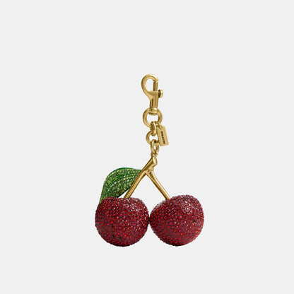 CCD19-Large Crystal Cherry Bag Charm-B4/Red