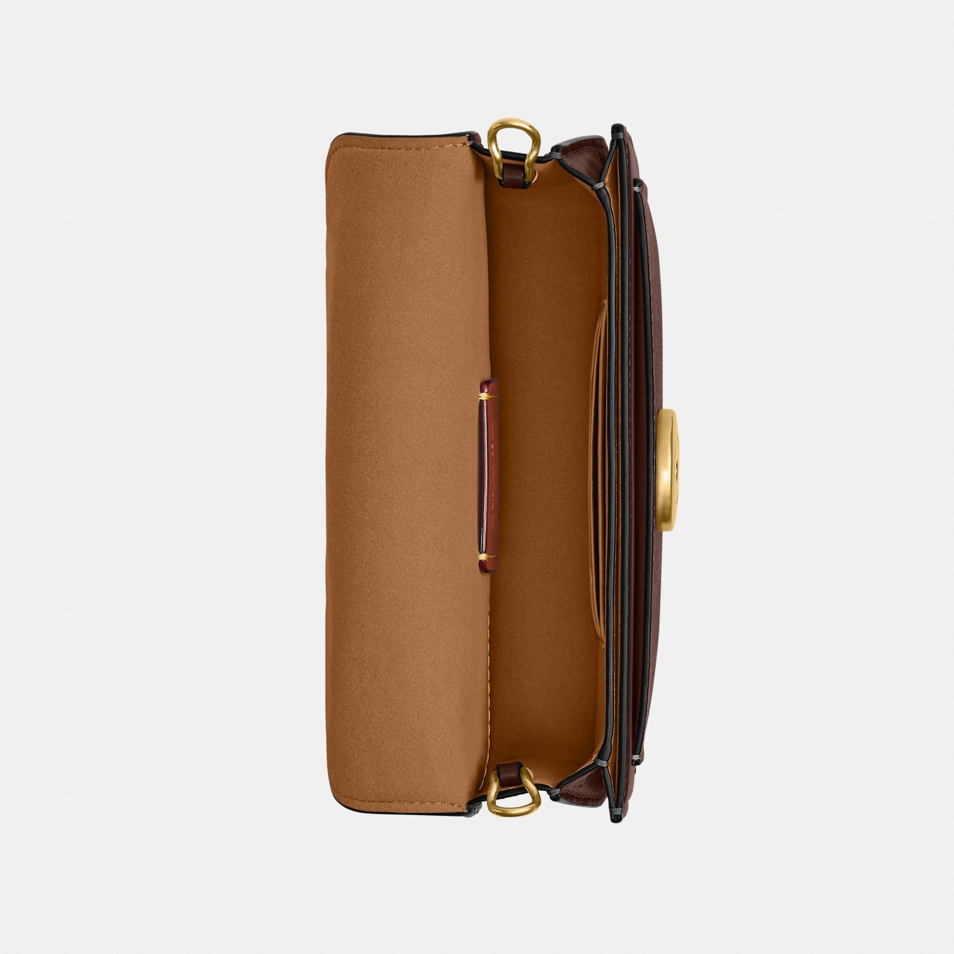 CCD26-Tabby Chain Crossbody Bag 19 in Signature Canvas-B4/Maple