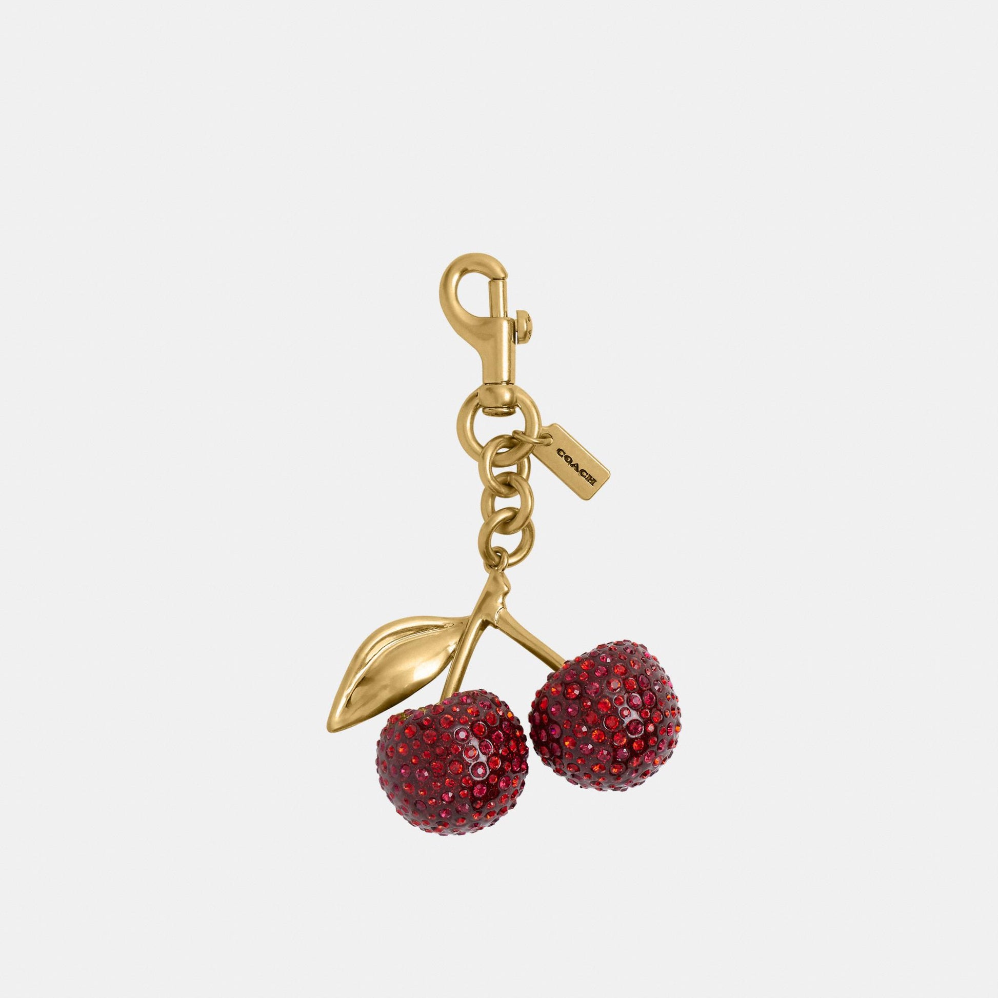 CCD32-Crystal Cherry Bag Charm-B4/Red