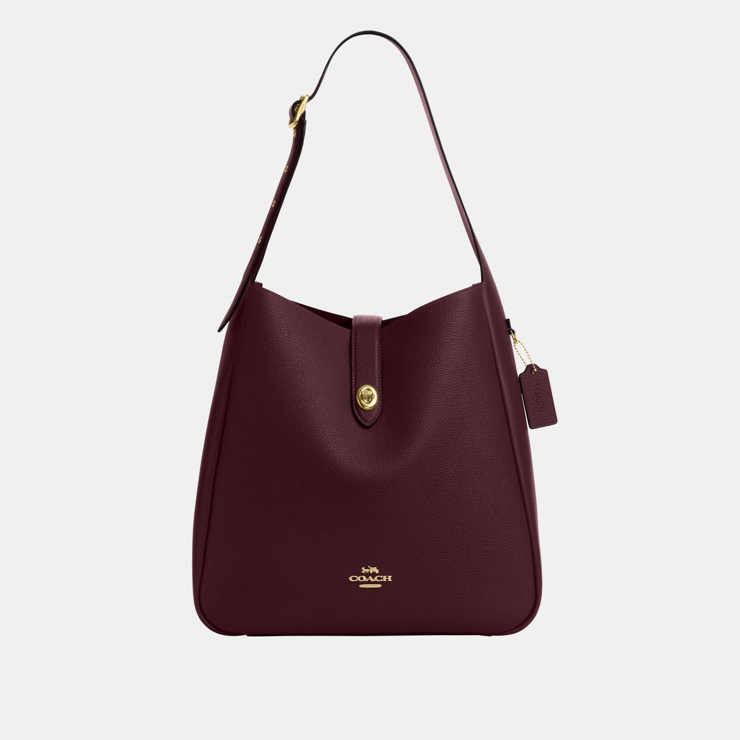 CCD65-Hadley Large Shoulder Bag-Im/Dark Wine