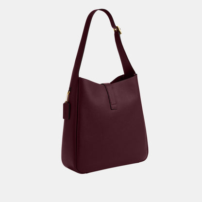 CCD65-Hadley Large Shoulder Bag-Im/Dark Wine