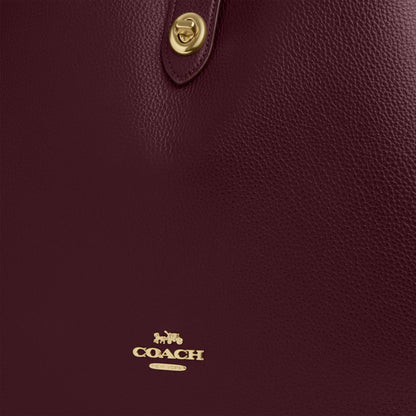 CCD65-Hadley Large Shoulder Bag-Im/Dark Wine