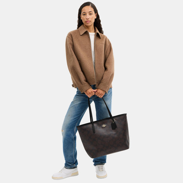 Large City Tote Bag in Maxi Signature Canvas