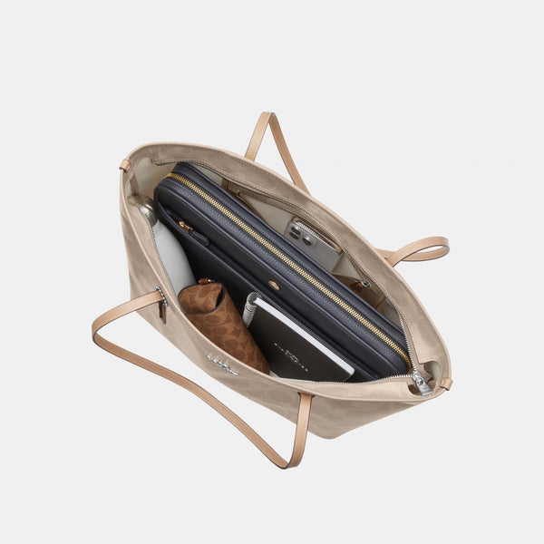 Large City Tote Bag in Maxi Signature Canvas