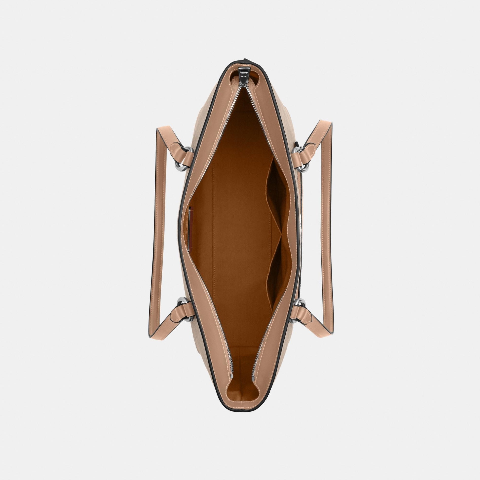 CCD69-Station Tote Bag in Signature Canvas-Sv/Sand/Taupe