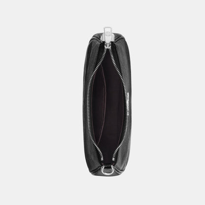 CCD78-Teri Shoulder Bag with Pouch-Sv/Black