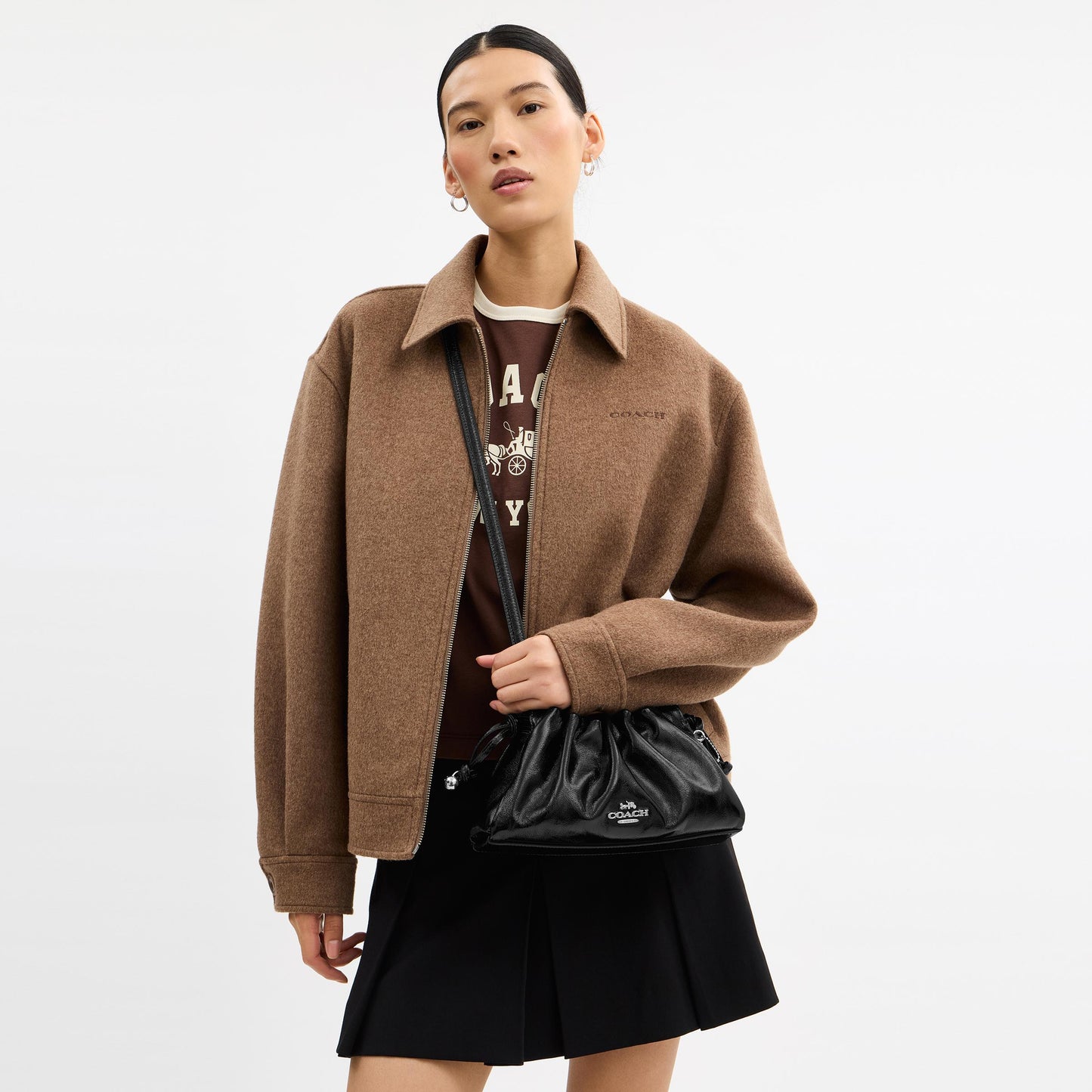 CCE39-Faye Shoulder Bag-Sv/Black