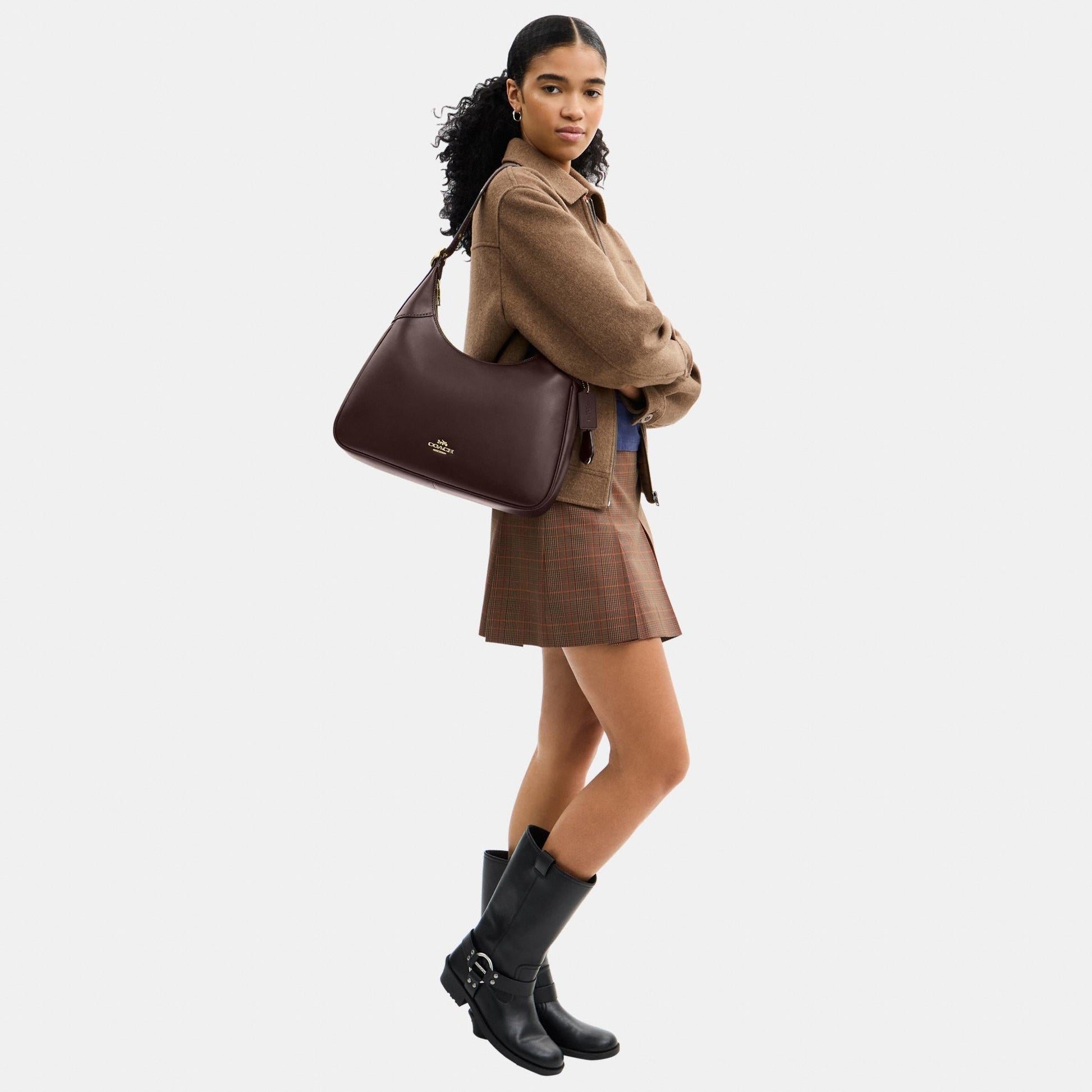 CCE48-Ella Shoulder Bag-Im/Espresso