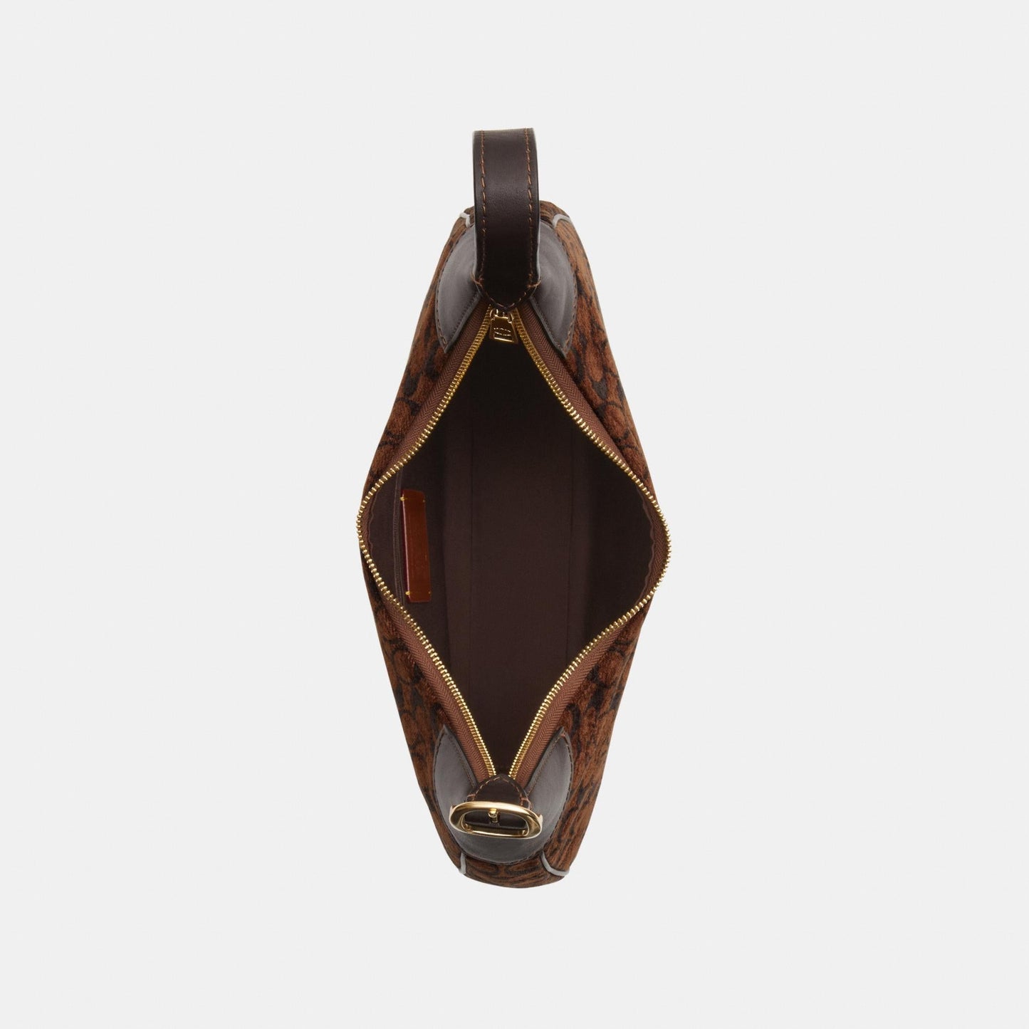 CCE49-Ella Shoulder Bag in Signature Chenille-Im/Truffle