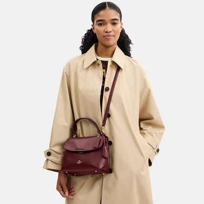 CCE54-Emory Top Handle Bag-Im/Maroon