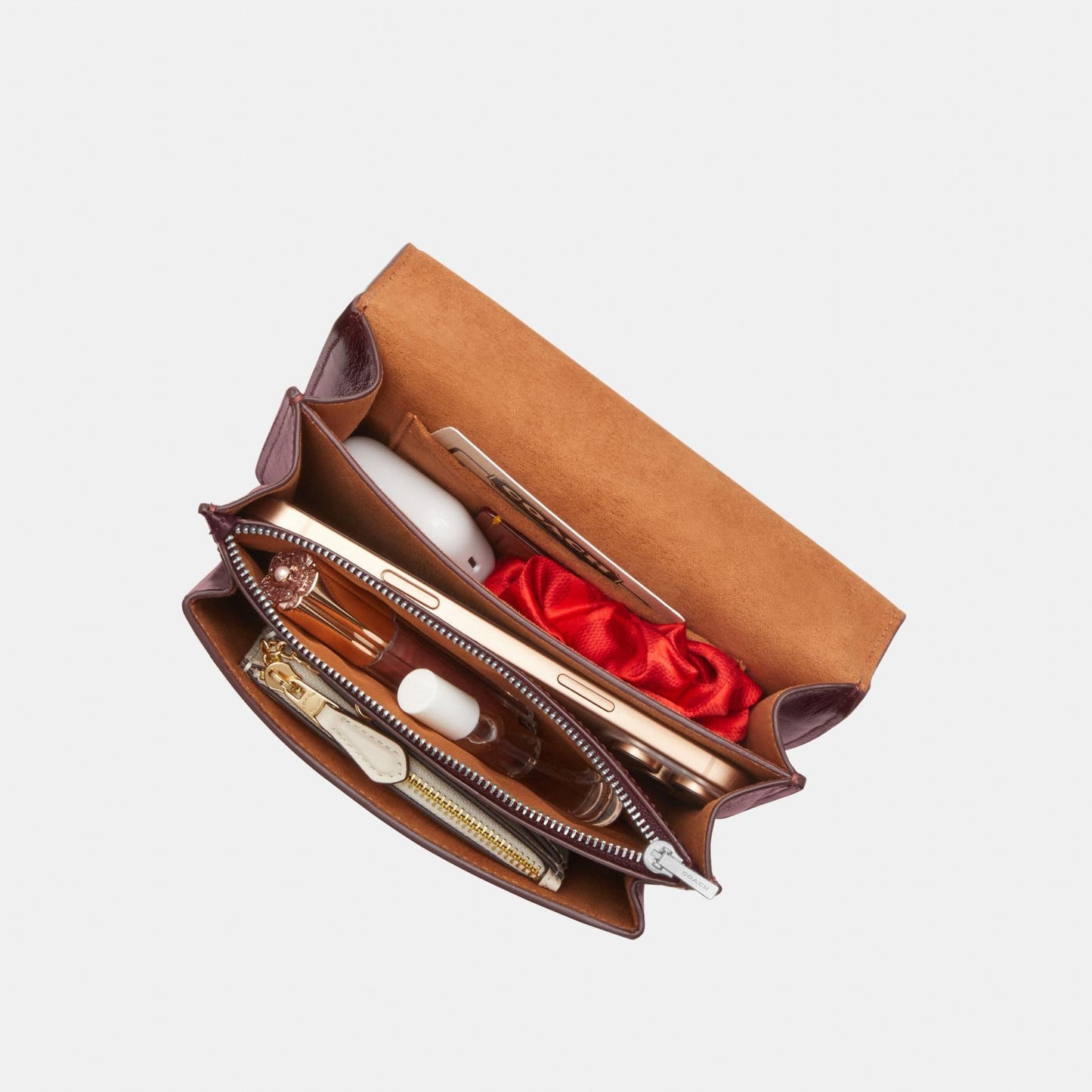 CCE89-Mini Klare Crossbody Bag-Sv/Dark Wine