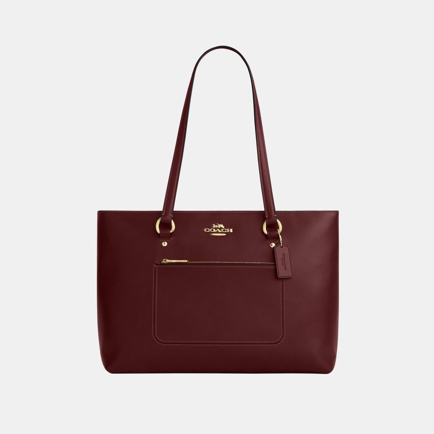 CCF01-Station Tote Bag-Im/Maroon