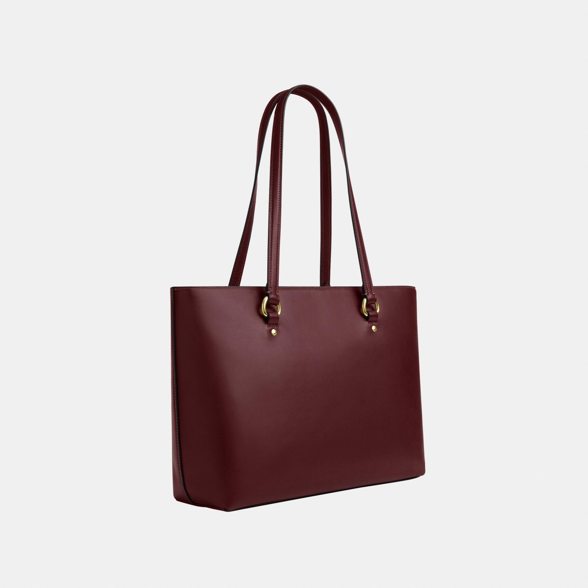 CCF01-Station Tote Bag-Im/Maroon