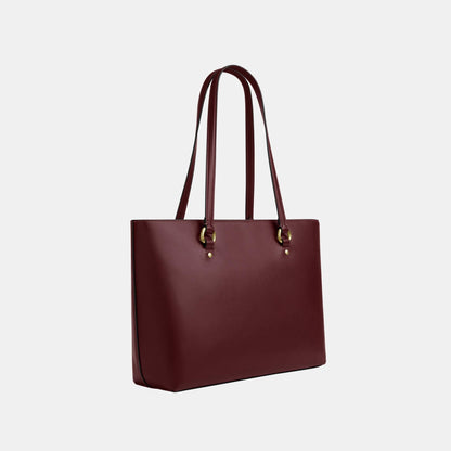 CCF01-Station Tote Bag-Im/Maroon