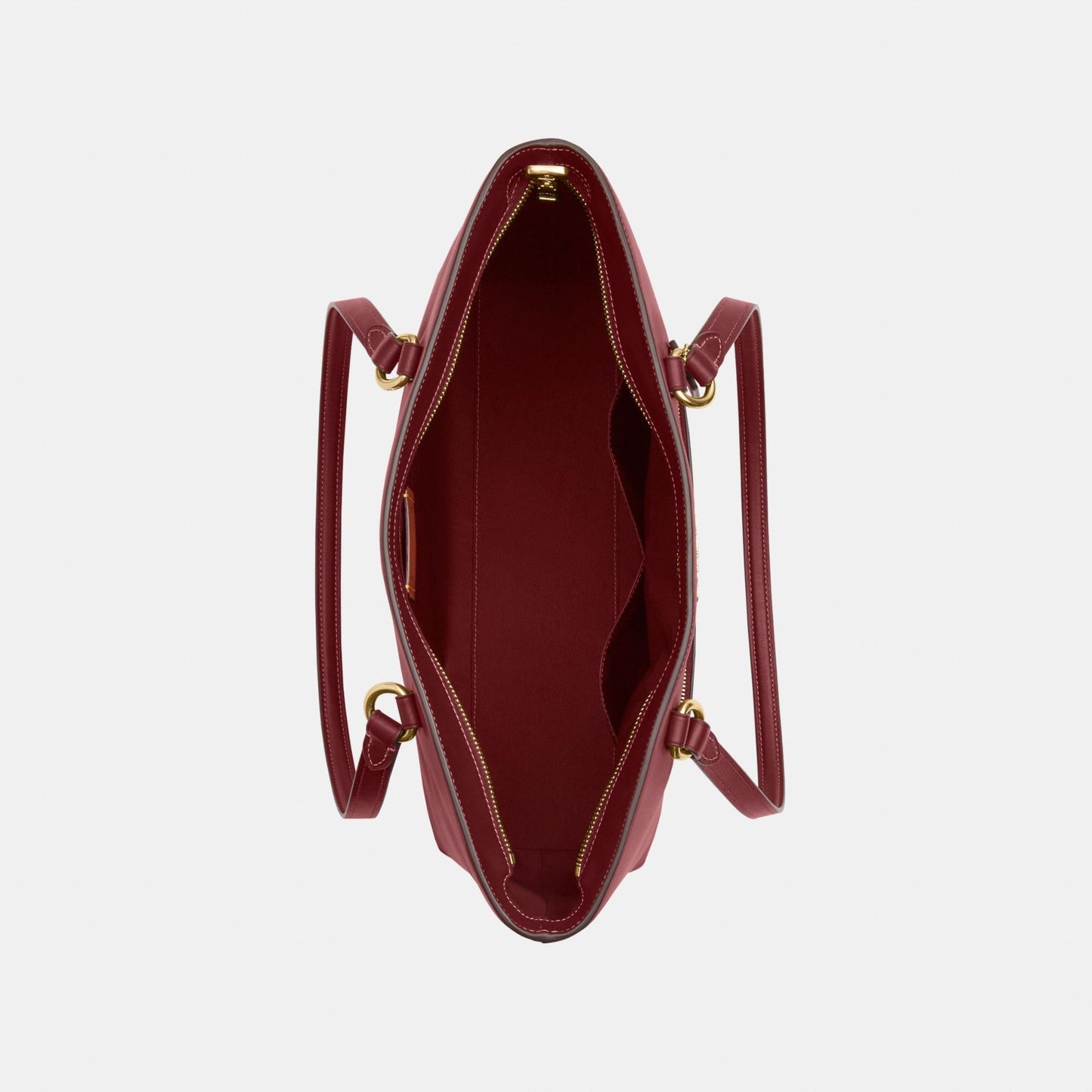 CCF01-Station Tote Bag-Im/Maroon