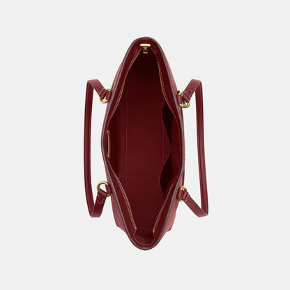 CCF01-Station Tote Bag-Im/Maroon