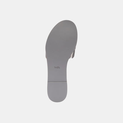 CCH37-Holly Sandal With Quilting-Silver