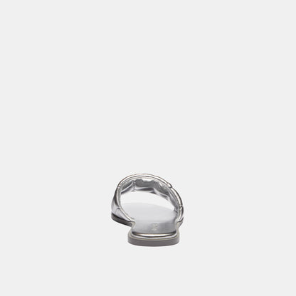 CCH37-Holly Sandal With Quilting-Silver