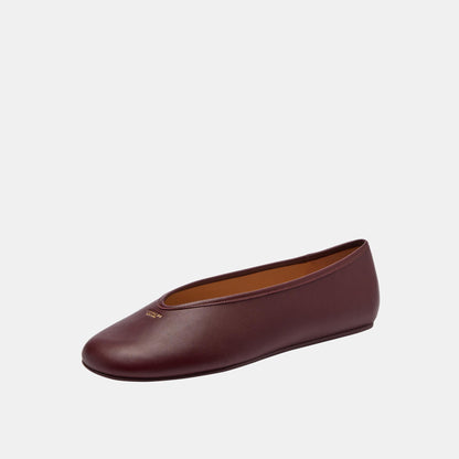 CCH74-Houston Ballet Flat-Merlot