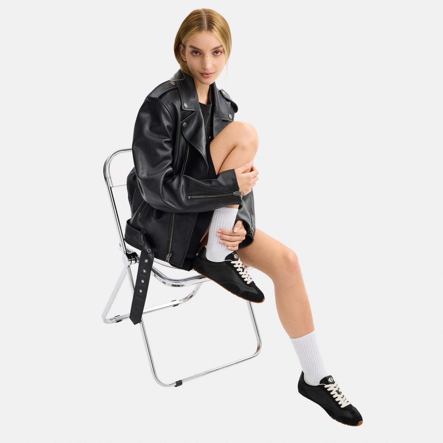 CCI48-Flat Sneaker-Black/Chalk