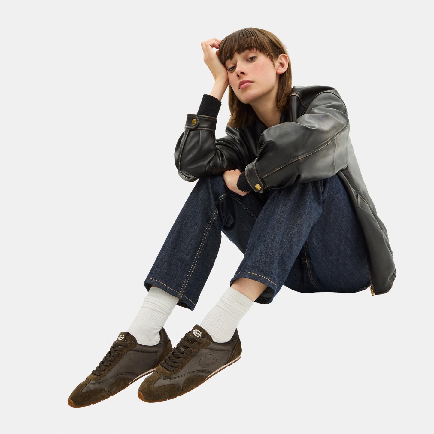 CCI48-Flat Sneaker-Olive.