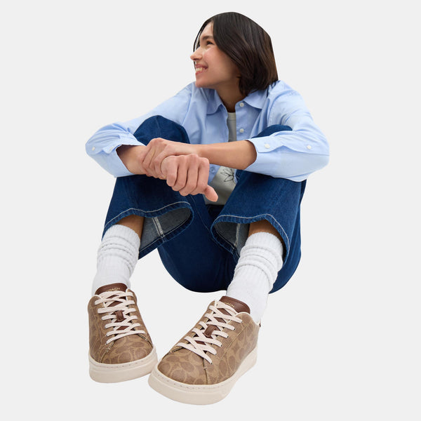 High Line Sneaker in Signature Canvas