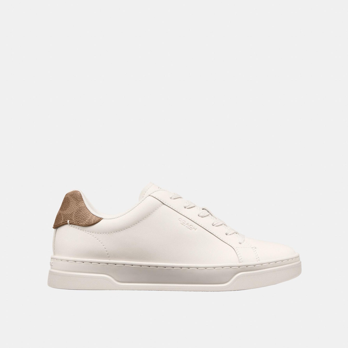 CCN69-High Line Sneaker-Chalk/Brown Khaki