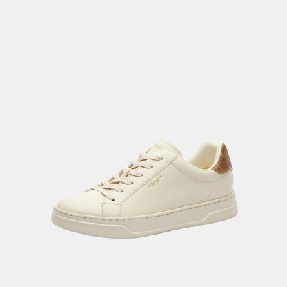 CCN69-High Line Sneaker-Chalk/Brown Khaki