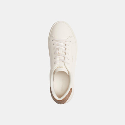 CCN69-High Line Sneaker-Chalk/Brown Khaki