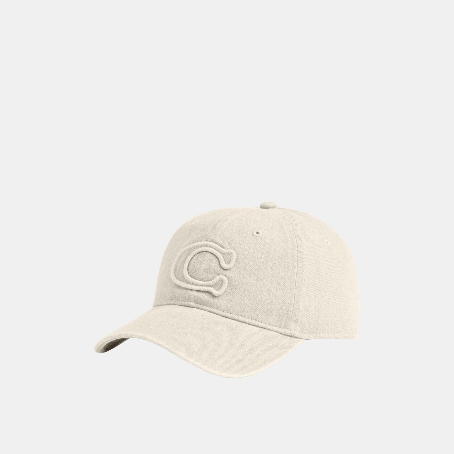 CCN89-Sculpted C Baseball Hat-Chalk