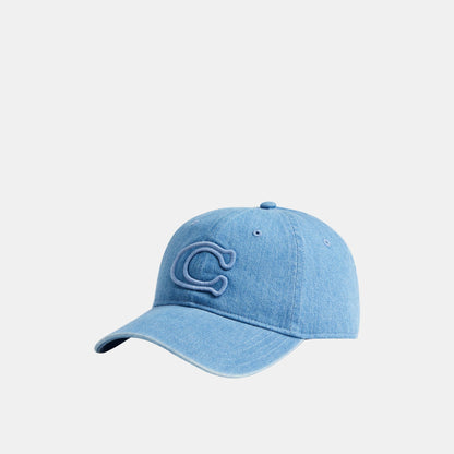 CCN89-Sculpted C Baseball Hat-Indigo