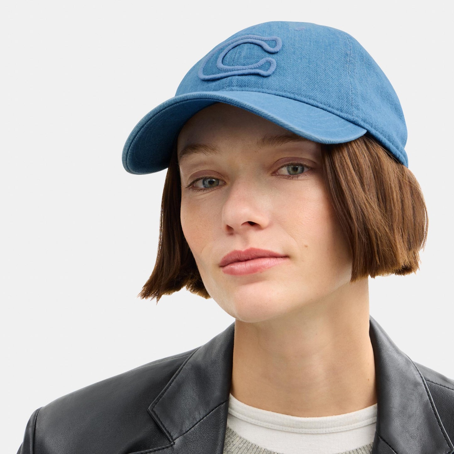 CCN89-Sculpted C Baseball Hat-Indigo