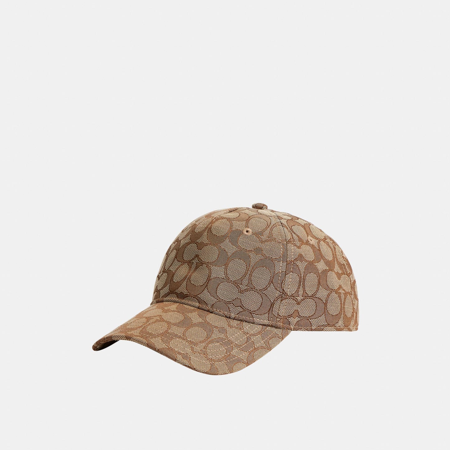 CCN92-Signature C Jacquard Baseball Cap-Tan