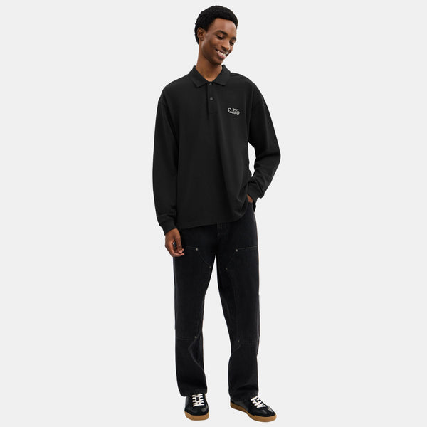Horse And Carriage Long Sleeve Polo