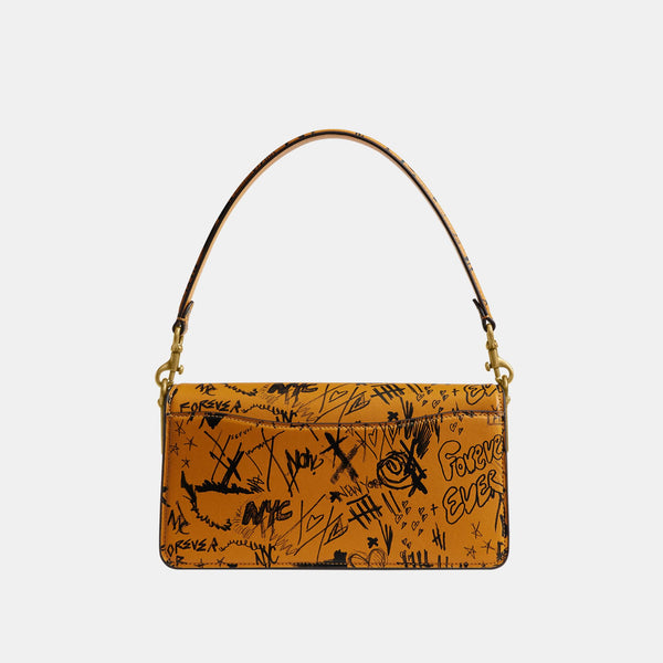 Tabby Shoulder Bag 26 With Graffiti Print