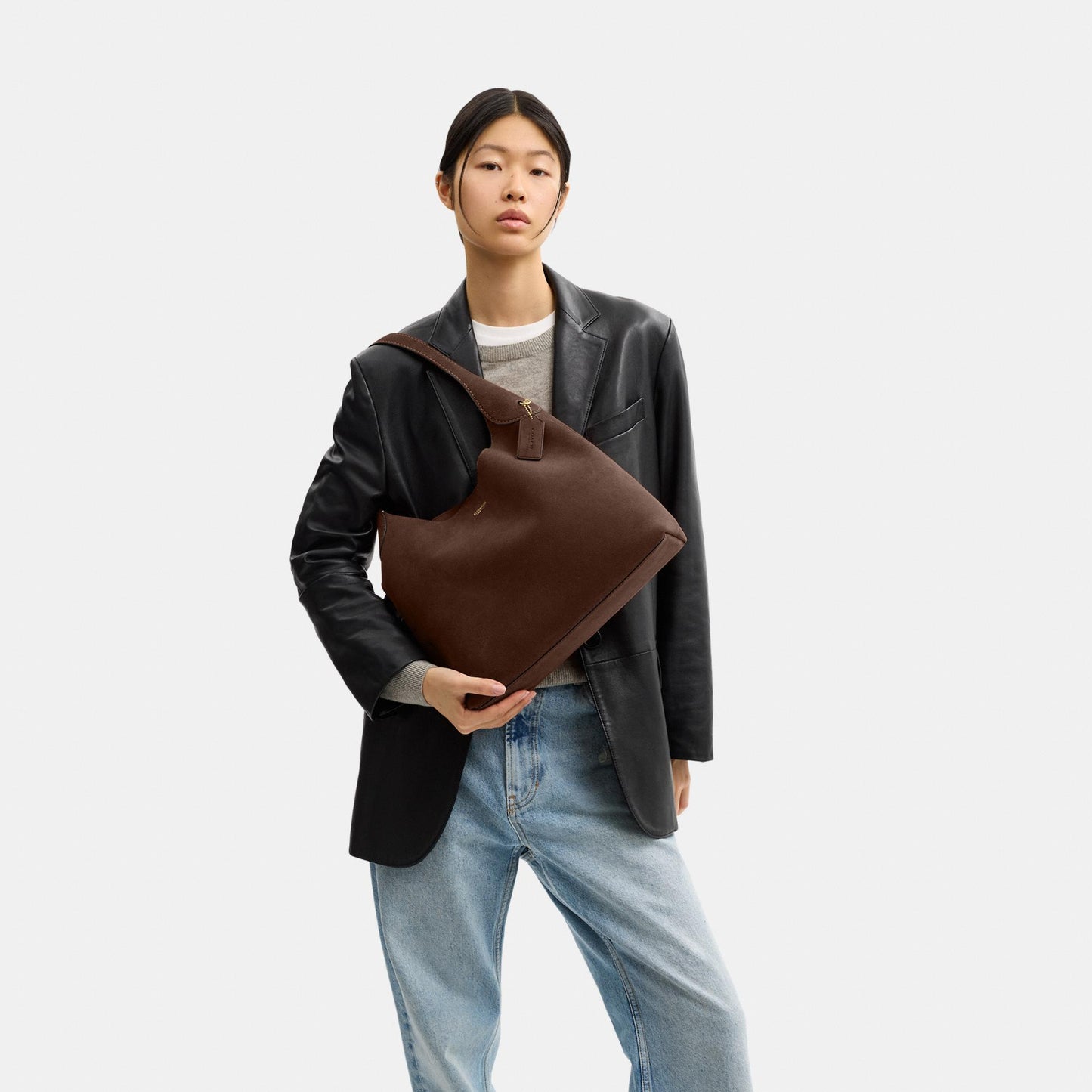 CCU01-Brooklyn Shoulder Bag 34-B4/Dark Chocolate
