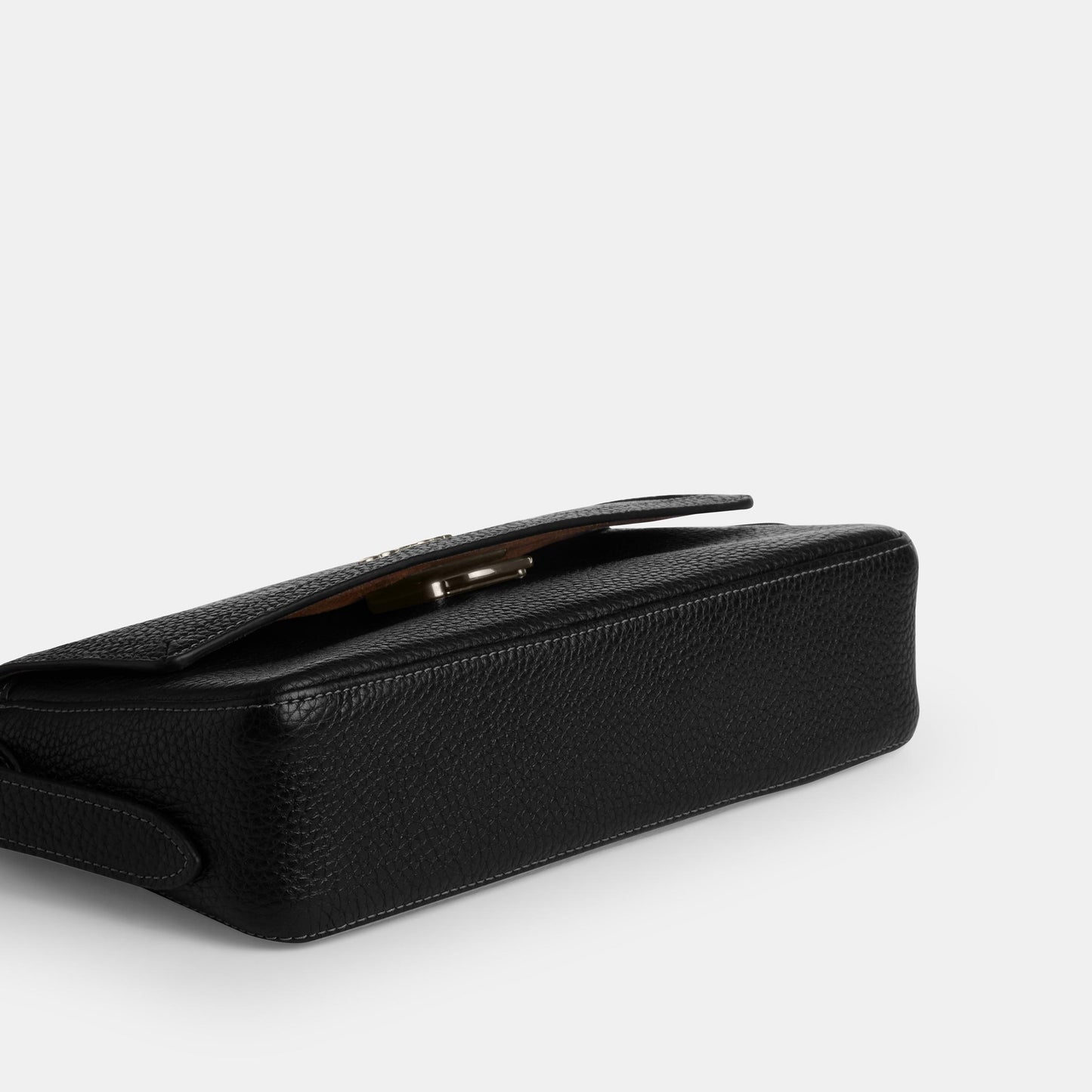 CCV64-Etta Small Flap Shoulder Bag-Qb/Black