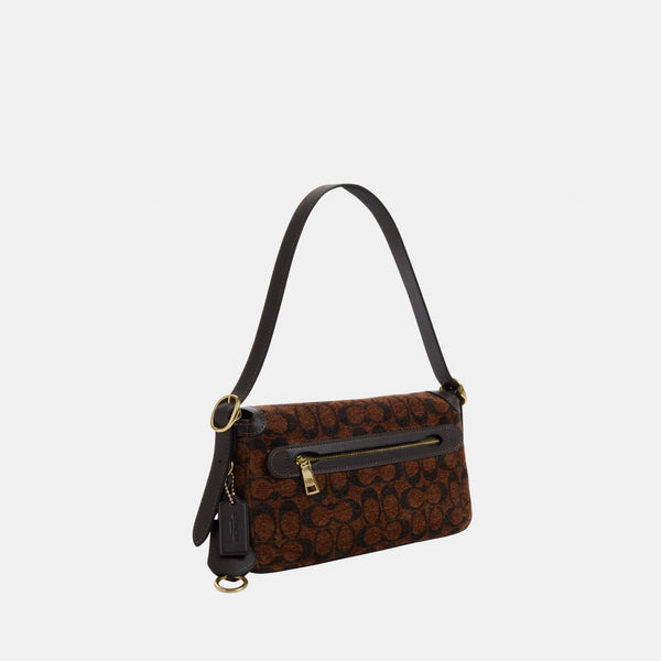 Etta Small Flap Shoulder Bag in Signature Chenille