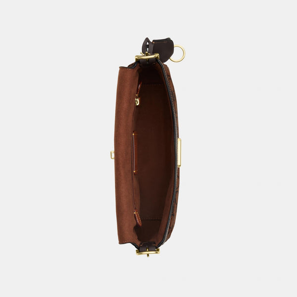 Etta Small Flap Shoulder Bag in Signature Chenille