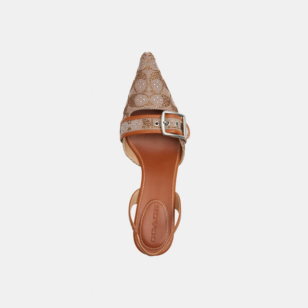 Margot Slingback in Crystal Signature Jacquard