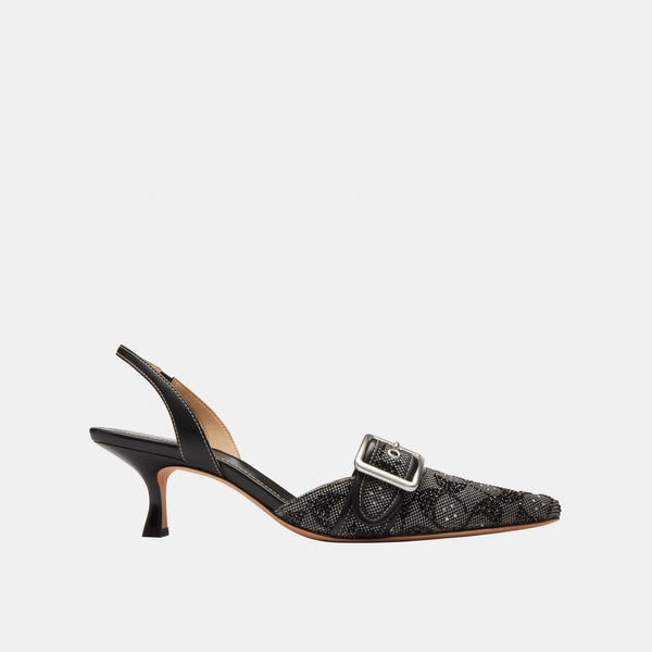 Margot Slingback in Crystal Signature Jacquard