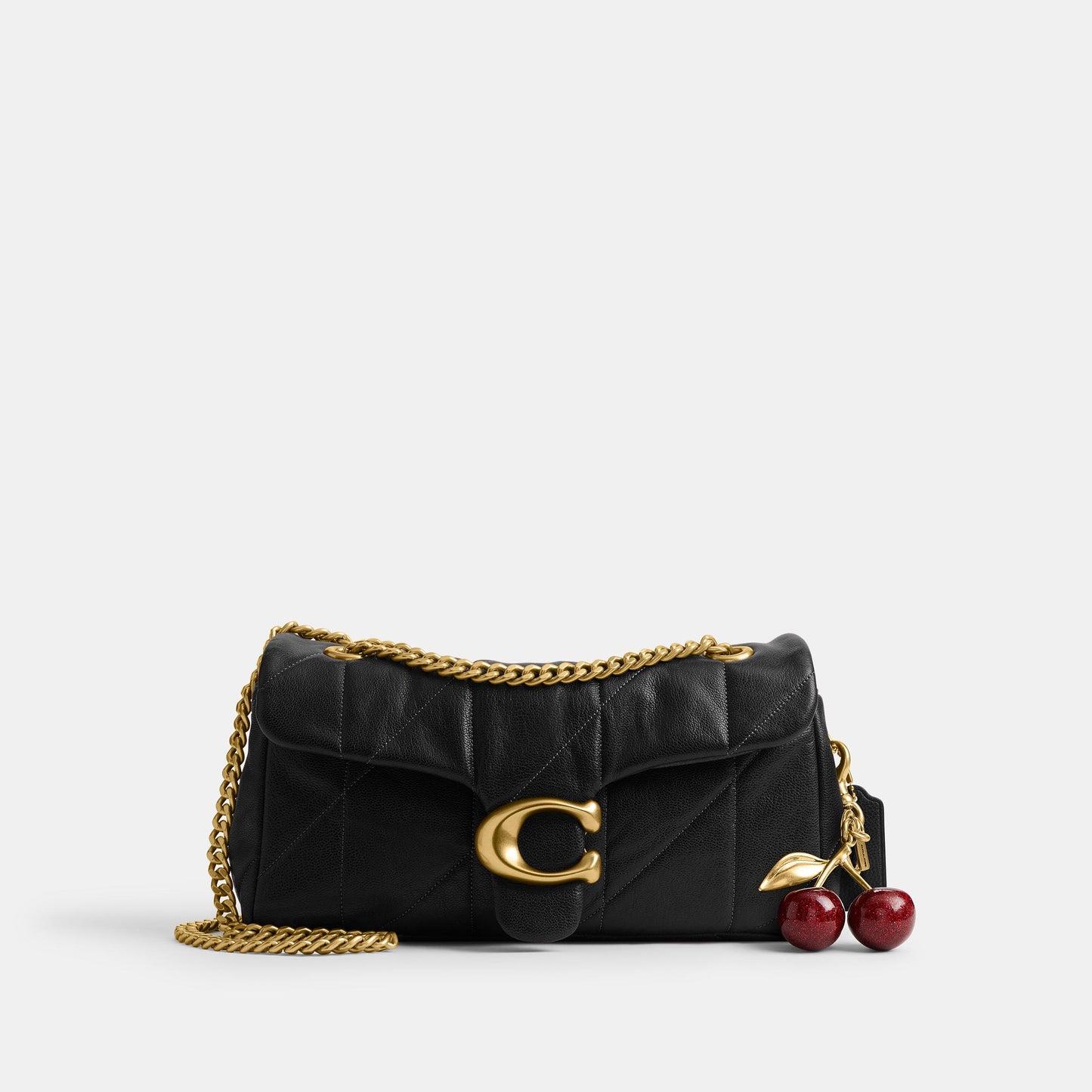 CCW83-Soft Quilted Tabby Shoulder Bag 26-B4/Pecan