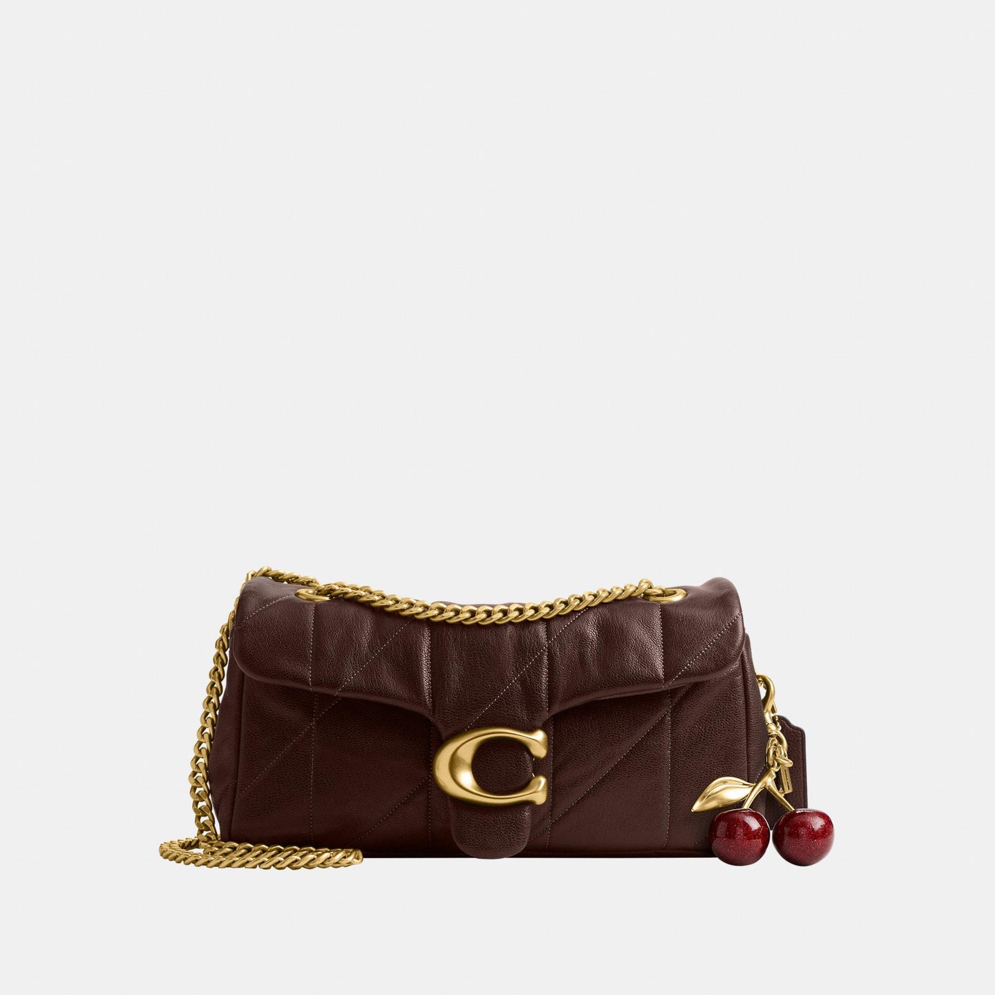 CCW83-Soft Quilted Tabby Shoulder Bag 26-B4/Pecan