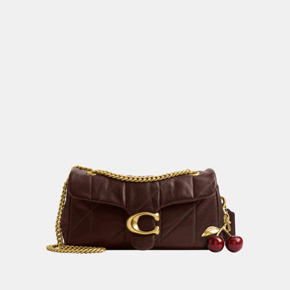 CCW83-Soft Quilted Tabby Shoulder Bag 26-B4/Pecan