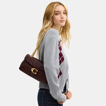 CCW83-Soft Quilted Tabby Shoulder Bag 26-B4/Maple