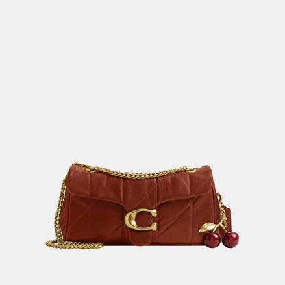 CCW83-Soft Quilted Tabby Shoulder Bag 26-B4/Pecan