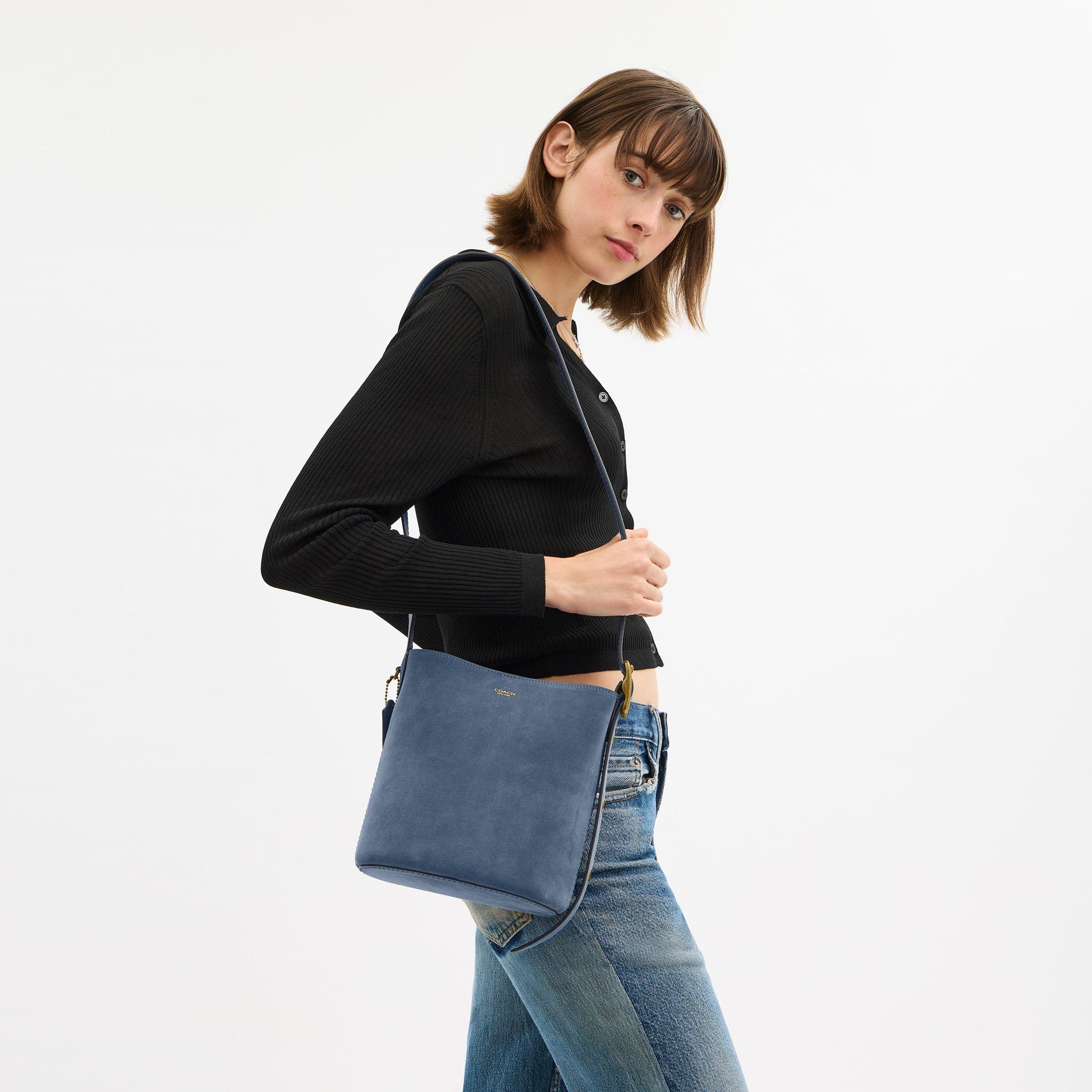 CCW84-Bleecker Bucket Bag 21-B4/Light Denim